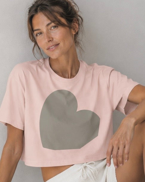THE ROSY STONE CROP TEE
